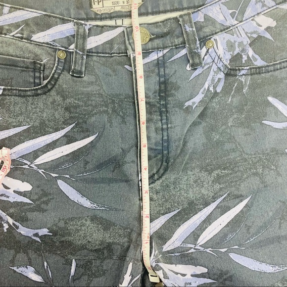 Free People Dark Gray with Leafs Size w30 - Picture 6 of 15